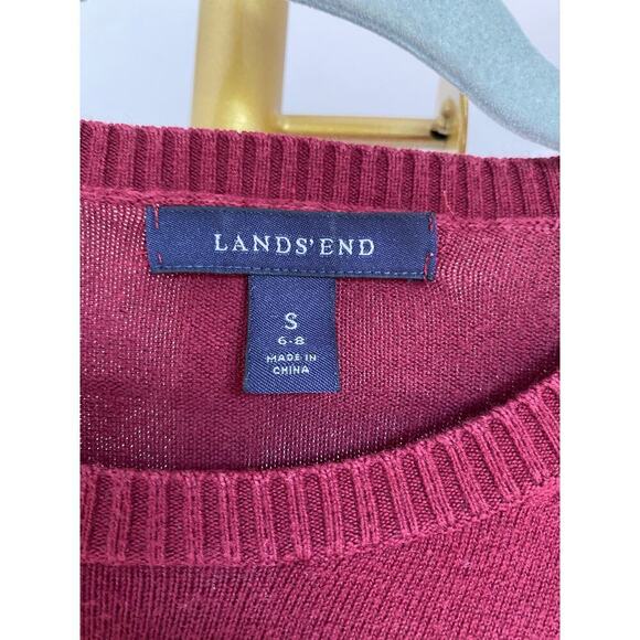 Lands’ End Sweater Cozycore Granola Girl Supima Cotton Feminine Capsule Cottage - Picture 6 of 8